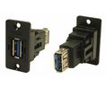 Adapter, Stahl, USB-A 3.0-Buchse - USB-A 3.0-Buchse
